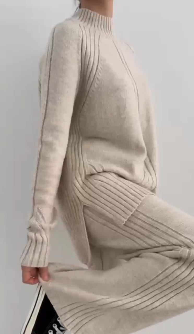 Camila | Conjunto acanalado invierno